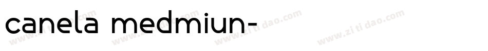 canela medmiun字体转换